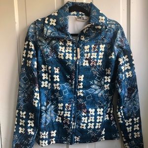 Chiemsee Blue Floral Jacket with Collar